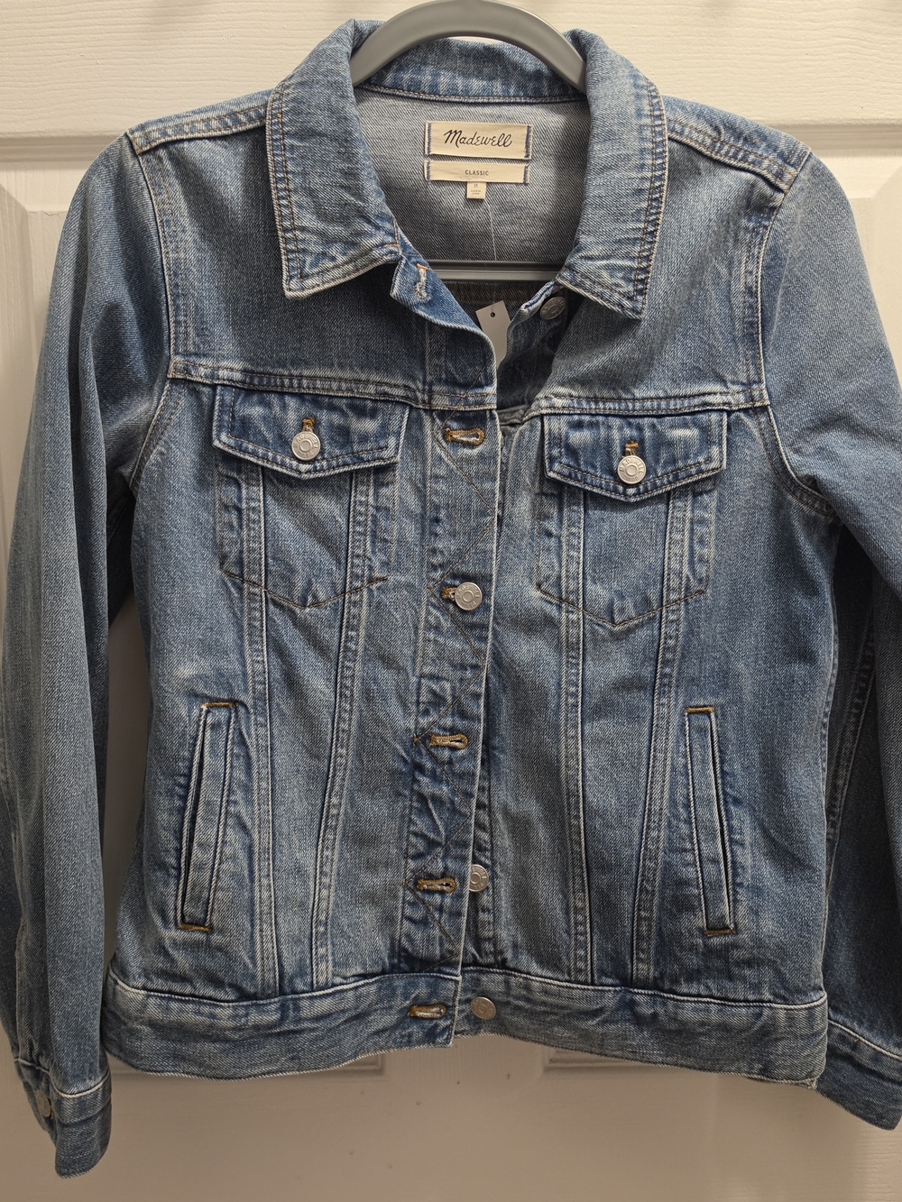Madewell Light Wash Denim Jacket - Classic Trucker Style